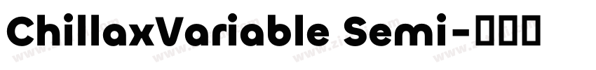 ChillaxVariable Semi字体转换